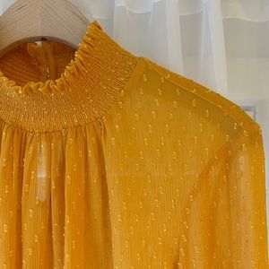English Factory Yellow Gold Blouse
